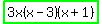 highlight_green%283x%28x-3%29%28x%2B1%29%29