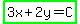 highlight_green%283x%2B2y=C%29