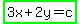 highlight_green%283x%2B2y=c%29