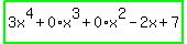 highlight_green%283x%5E4%2B0%2Ax%5E3%2B0%2Ax%5E2-2x%2B7%29