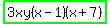 highlight_green%283xy%28x-1%29%28x%2B7%29%29