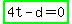 highlight_green%284t-d=0%29