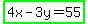 highlight_green%284x-3y=55%29