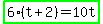 highlight_green%286%28t%2B2%29=10t%29