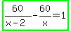 highlight_green%2860%2F%28x-2%29-60%2Fx=1%29