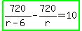 highlight_green%28720%2F%28r-6%29-720%2Fr=10%29