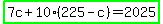 highlight_green%287c%2B10%28225-c%29=2025%29
