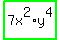 highlight_green%287x%5E2%2Ay%5E4%29