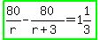 highlight_green%2880%2Fr-80%2F%28r%2B3%29=1%261%2F3%29
