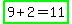 highlight_green%289%2B2=11%29
