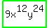 highlight_green%289x%5E12y%5E24%29