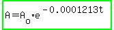 highlight_green%28A=A%5Bo%5De%5E%28-0.0001213t%29%29