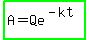 highlight_green%28A=Qe%5E%28-kt%29%29