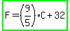 highlight_green%28F=%289%2F5%29C%2B32%29