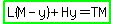 highlight_green%28L%28M-y%29%2BHy=TM%29