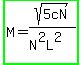 highlight_green%28M+=+sqrt%285cN%29%2F%28N%5E2L%5E2%29%29