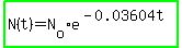 highlight_green%28N%28t%29=N%5Bo%5De%5E%28-0.03604t%29%29