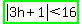 highlight_green%28abs%283h%2B1%29%3C16%29