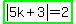 highlight_green%28abs%285k%2B3%29=2%29