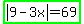 highlight_green%28abs%289-3x%29=69%29