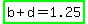highlight_green%28b%2Bd=1.25%29