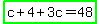 highlight_green%28c%2B4%2B3c=48%29