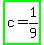 highlight_green%28c+=+1%2F9%29