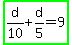 highlight_green%28d%2F10%2Bd%2F5=9%29