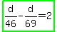 highlight_green%28d%2F46-d%2F69=2%29