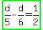highlight_green%28d%2F5-d%2F6=1%2F2%29