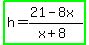 highlight_green%28h=%2821-8x%29%2F%28x%2B8%29%29
