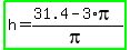 highlight_green%28h+=+%2831.4+-+3%2Api%29%2Fpi%29