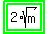 highlight_green%28highlight_green%282%2Asqrt%28m%29%29%29