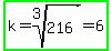 highlight_green%28k=root%283%2C216%29=6%29