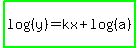 highlight_green%28log%28%28y%29%29=kx%2Blog%28%28a%29%29%29