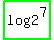 highlight_green%28log+2%5E7%29