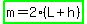 highlight_green%28m=2%28L%2Bh%29%29