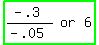 highlight_green%28matrix%281%2C3%2C+%28-+.3%29%2F%28-+.05%29%2C+or%2C+6%29%29