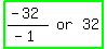 highlight_green%28matrix%281%2C3%2C+%28-+32%29%2F%28-+1%29%2C+or%2C+32%29%29