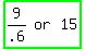 highlight_green%28matrix%281%2C3%2C+9%2F.6%2C+or%2C+15%29%29