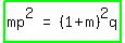 highlight_green%28matrix%281%2C3%2C+mp%5E2%2C+%22=%22%2C+%281+%2B+m%29%5E2q%29%29