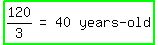highlight_green%28matrix%281%2C4%2C+120%2F3%2C+%22=%22%2C+40%2C+%22years-old%22%29%29