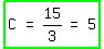 highlight_green%28matrix%281%2C5%2C+C%2C+%22=%22%2C+15%2F3%2C+%22=%22%2C+5%29%29