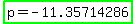 highlight_green%28p+=+-+11.35714286%29