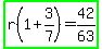 highlight_green%28r%281%2B3%2F7%29=42%2F63%29