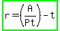 highlight_green%28r=%28A%2FPt%29-t%29