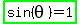 highlight_green%28sin%28theta%29+=+1%29