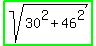 highlight_green%28sqrt%2830%5E2+%2B+46%5E2%29%29