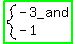 highlight_green%28system%28-+3_and%2C-+1%29%29