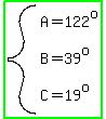 highlight_green%28system%28A+=+122%5Eo%2C+B+=+39%5Eo%2C+C+=+19%5Eo%29%29
